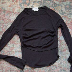 Cropped Long Sleeve Shirt